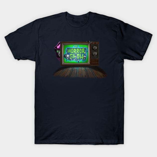 Horror Show Retro TV T-Shirt by TheHorrorShowChannel